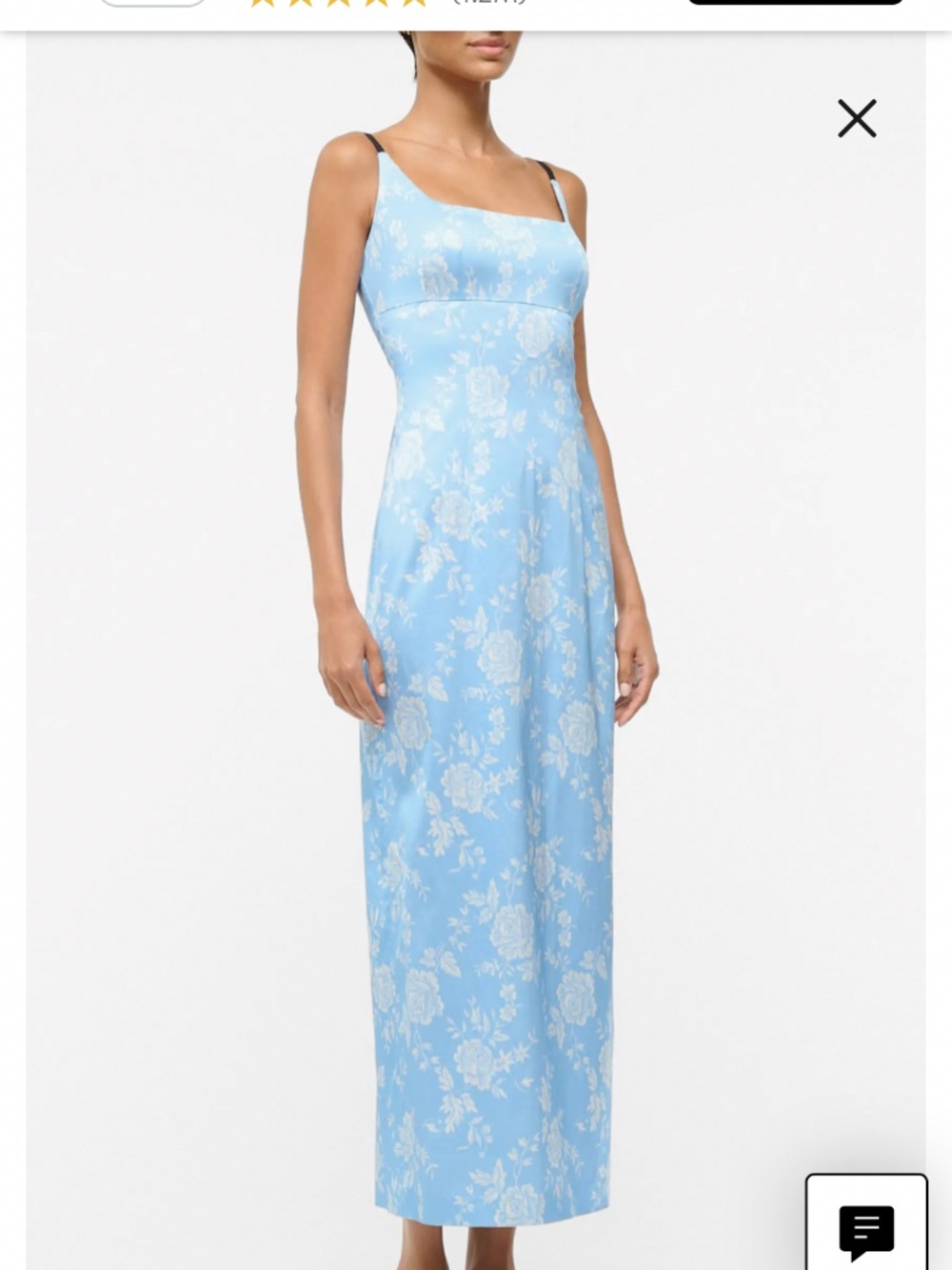 Staud gorgeous blue midi dress brand new - Picture 2 of 5
